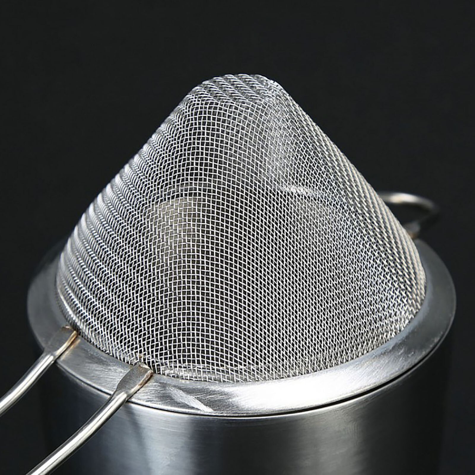 Stainless Steel Cone Shape Soybean Milk Juice Medicine Dregs Mesh Strainer Tool Oil Strainer Colander Kitchen Tools