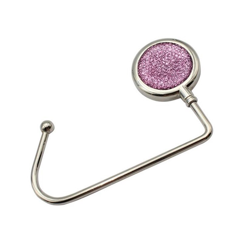 9 Colors Portable Metal Foldable Bag Purse Hook Handbag Hanger Purse Hook Handbag Holder Shell Bag Folding Table Hook 1 Pc: Purple