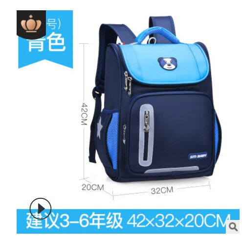 2022 freundlicher Schule Taschen Mädchen jungen freundlicher Schulranzen grundschule Rucksack Orthopädische Rucksack schul freundlicher Mochila Infantil: groß Himmel Blau