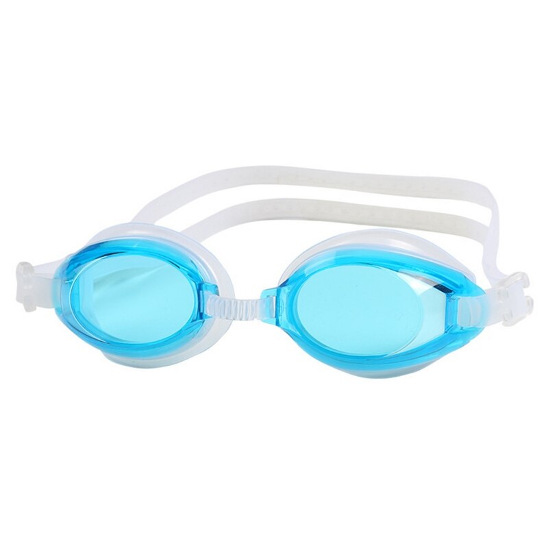 Volwassen Recept Optische Bijziendheid Zwembril Zwemmen Siliconen Anti-Fog Coating Water Dioptrie Zwemmen Bril Bril: Sky Blue