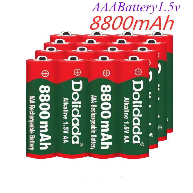 Aaa batteri 8800 mah 1.5v alkaline aaa genopladeligt batteri til fjernbetjening legetøj batteri med høj kapacitet