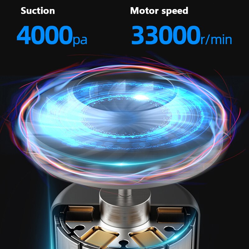 Mini vacuum cleaner wireless 4000Pa Portable Handheld Auto car Xaomi Vaccum Cleaner Interior Home Computer Cleaning