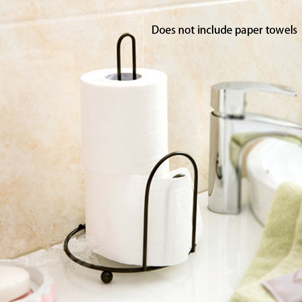 Iron Stand Desktop Paper Weighted Tissue Boxes Kitchen Napkin Holder Serviette Dispenser