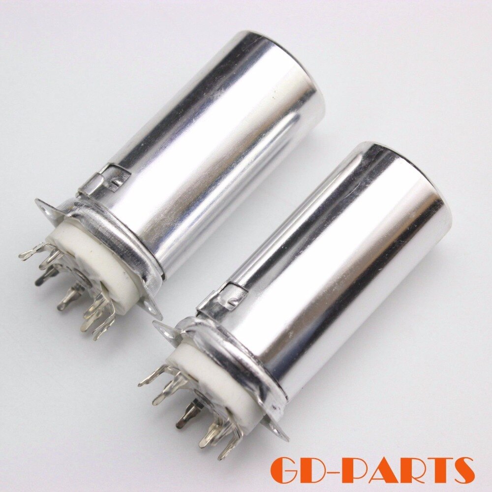 B9A 9pin Vacuum Tube Socket Valve Base With 55mm Aluminum Shield for 12AX7 ECC83 12AU7 12AT7 6DJ8 5670 6922