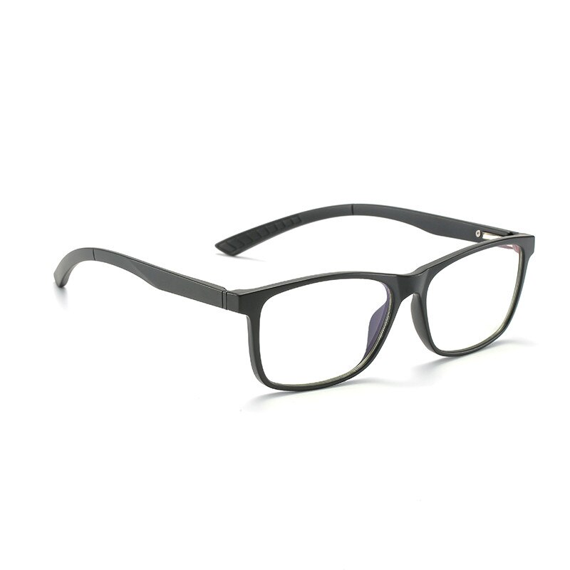 Aofly blauwlicht blokkerende bril voor heren  tr90 sport optische brilmontuur vierkante bril bijziendheid buitenbril op sterkte: C1 zwarte