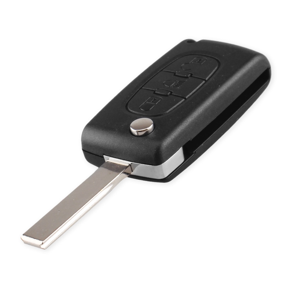 KEYYOU Key Case For Citroen C2 C3 C4 C5 C6 C8 XSARA 3 Buttons Flip Folding Remote Fob Car Key Shell Cover VA2/HU83 Blade