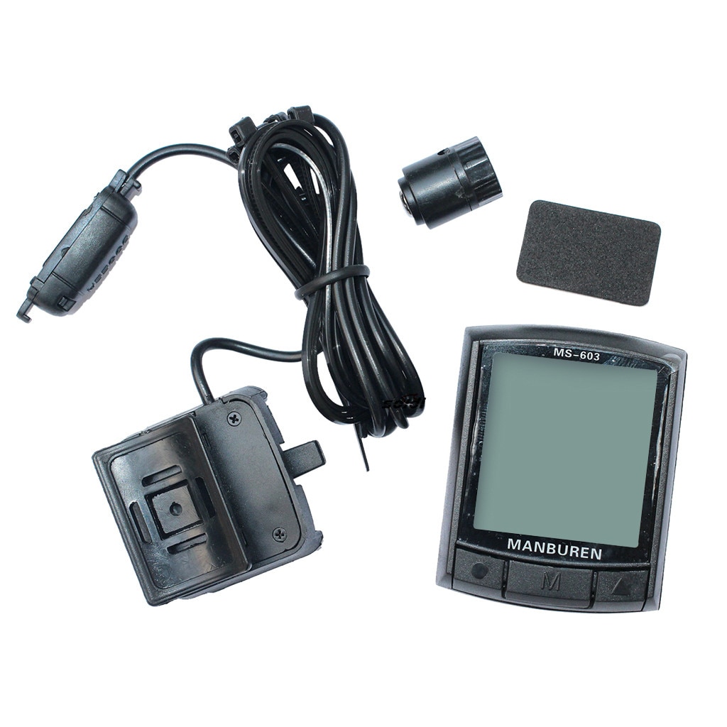 Waterproof Bicycle Computer With Backlight Wireless Wired Bicycle Computer Bike Speedometer Odometer Bike Stopwatch: Default Title