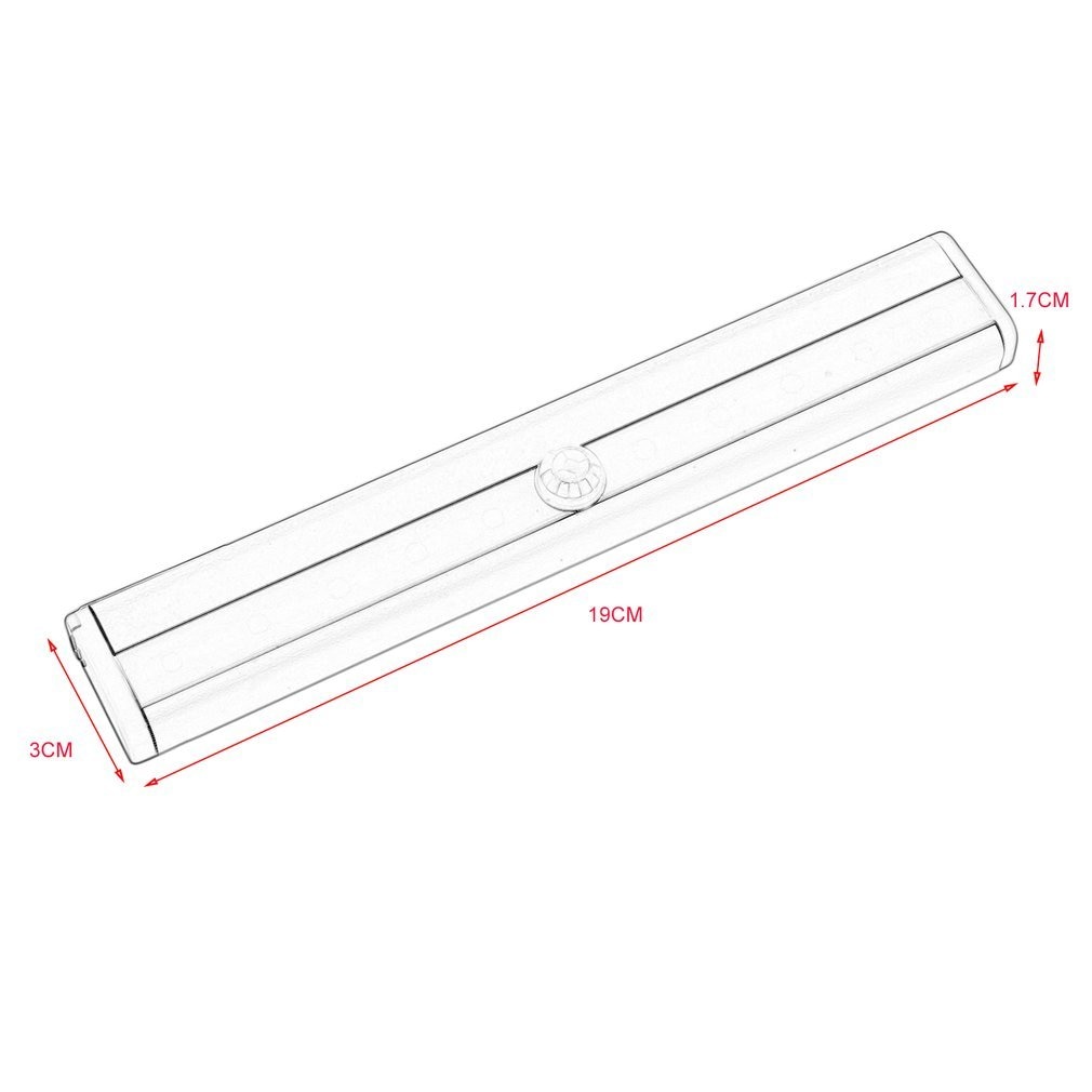 10 LED PIR Motion Sensor Closet Lamp LED Under Cabinet Light Auto On/Off For Kitchen Bedroom Wardrobe Lighting Night Lights