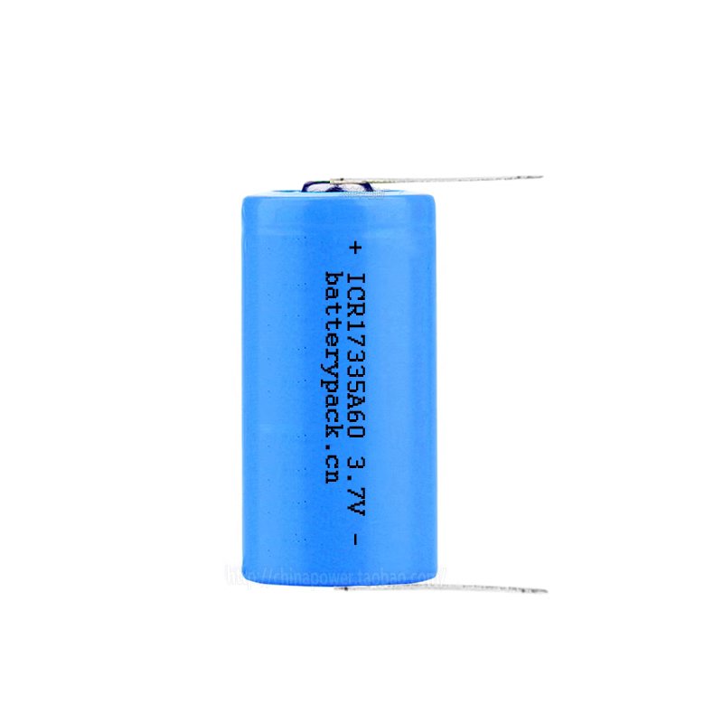 Paquete de batería de litio recargable para cepillo de dientes eléctrico, pie de soldadura, ICR17335A60, 3,7 V