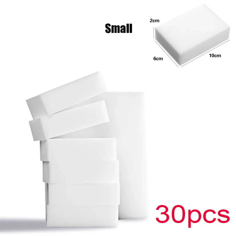Esponja de melamina, esponjas de limpieza mágicas, borrador para oficina, cocina, baño, limpiador mágico, Herramientas de limpieza, 10x6x2cm, 10x7x3cm: Blanco