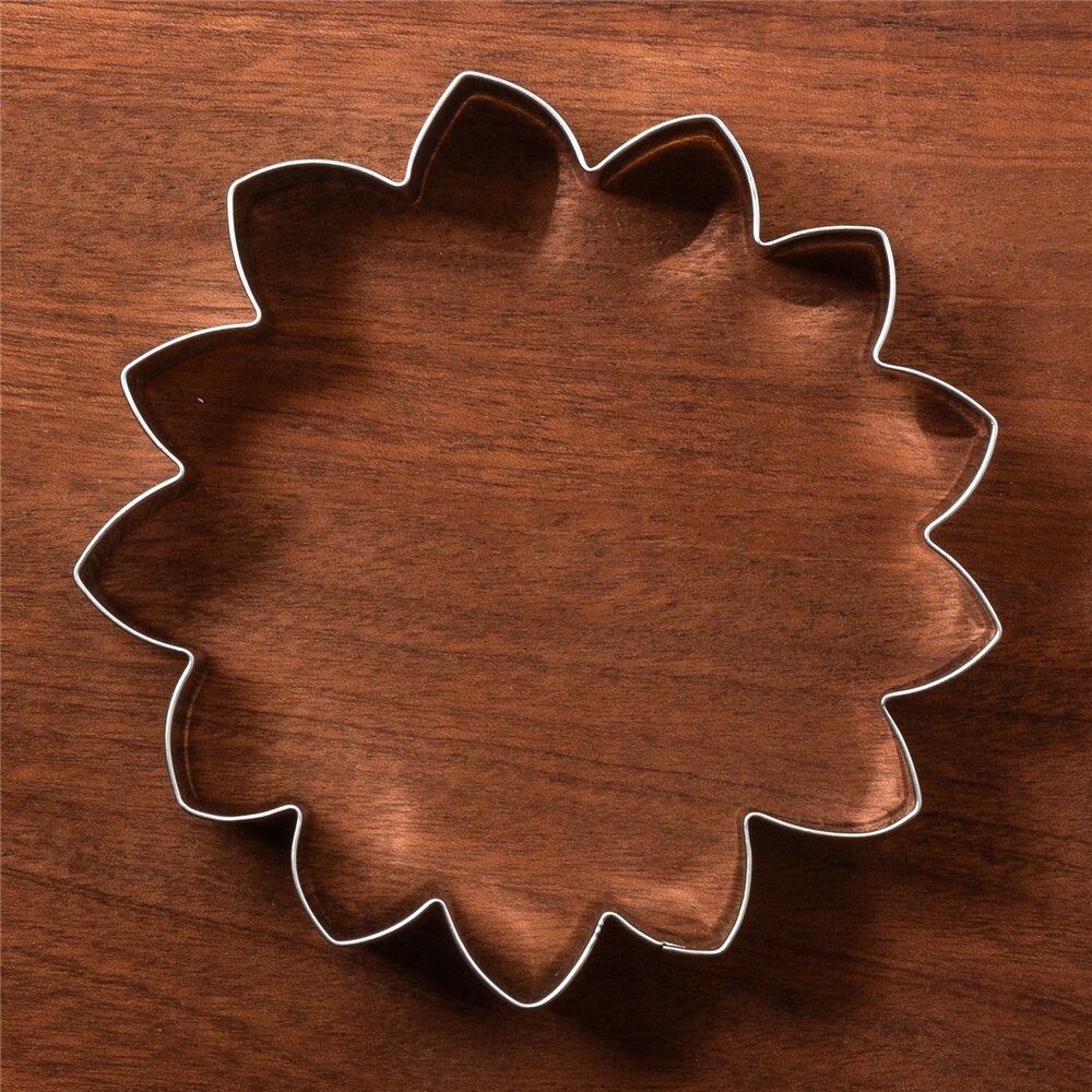 Keniao Pompoen Bloem Cookie Cutter-11.2X11.2 Cm-Fall/Herfst Biscuit Fondant Sandwich Brood Snijders-rvs