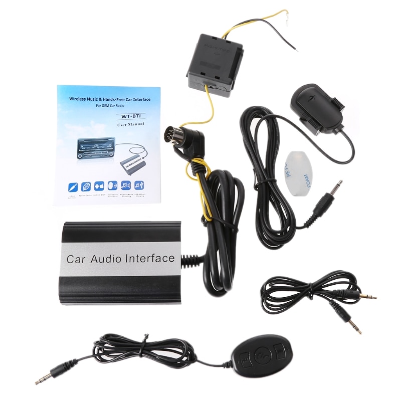 OOTDTY Handsfree Car Bluetooth Kits MP3 AUX Adapter Interface For Volvo HU-series C70 S40/60/80 V40 V70 XC70 Feb20