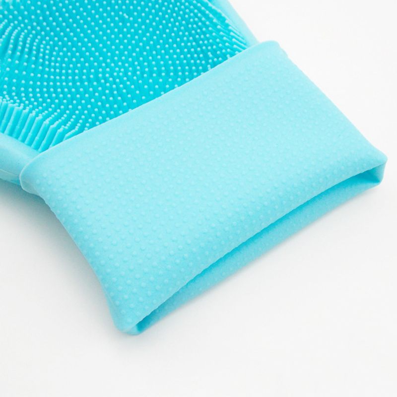 Silikonowe pielęgnacja zwierząt domowych rękawiczki placki kąpieli robić usuwania włosów rękawice ząbkowanie dla kotów LX9C