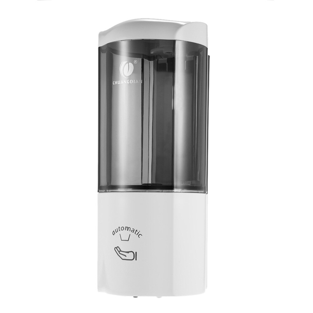 500Ml Automatische Zeepdispenser Met Ir Sensor Muur-Mount Dispenser Zeep Hand Saniziter Machine Touchless Vloeibare Zeep Dispensers: WHITE