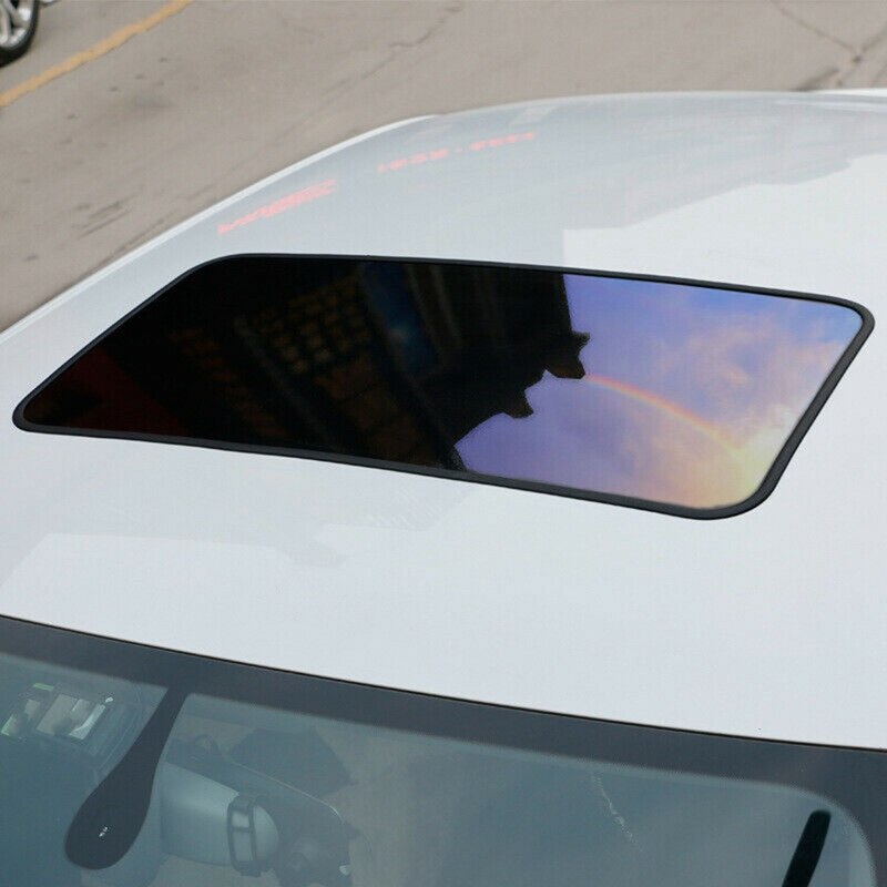Decoración de techo de coche panorámica Skylight cubierta película pegatina Kit de protección, 80X40cm