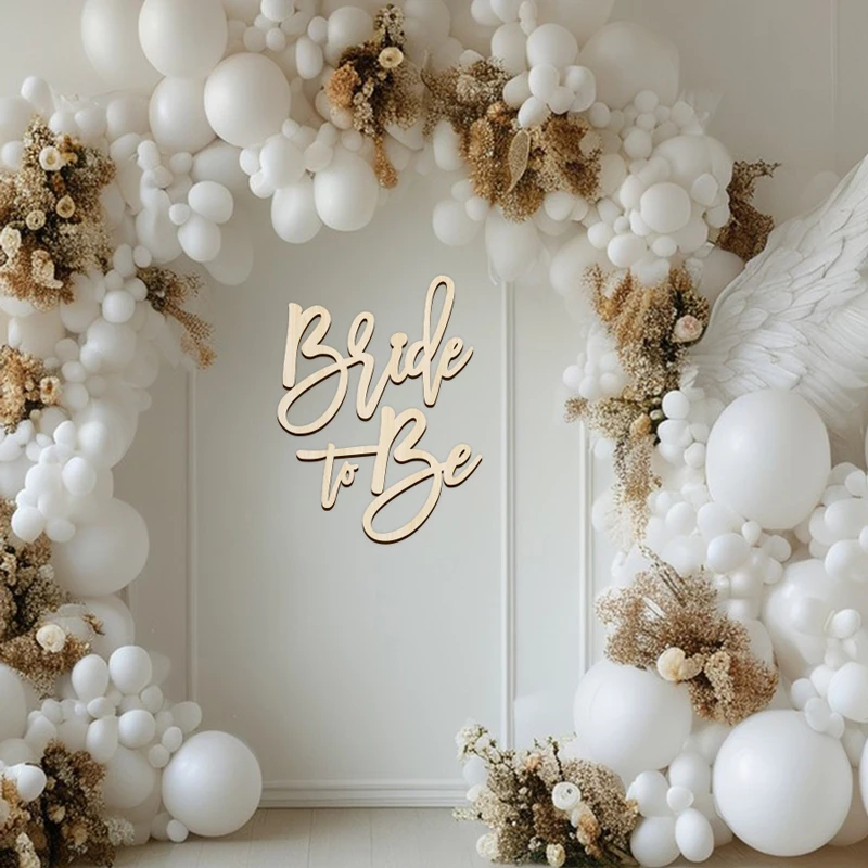 YOMDID Lettera Sposa Segno Segno per addio al nubilato in legno per addio al nubilato, fidanzamento, matrimonio, addio al nubilato, addio al nubilato, sfondo