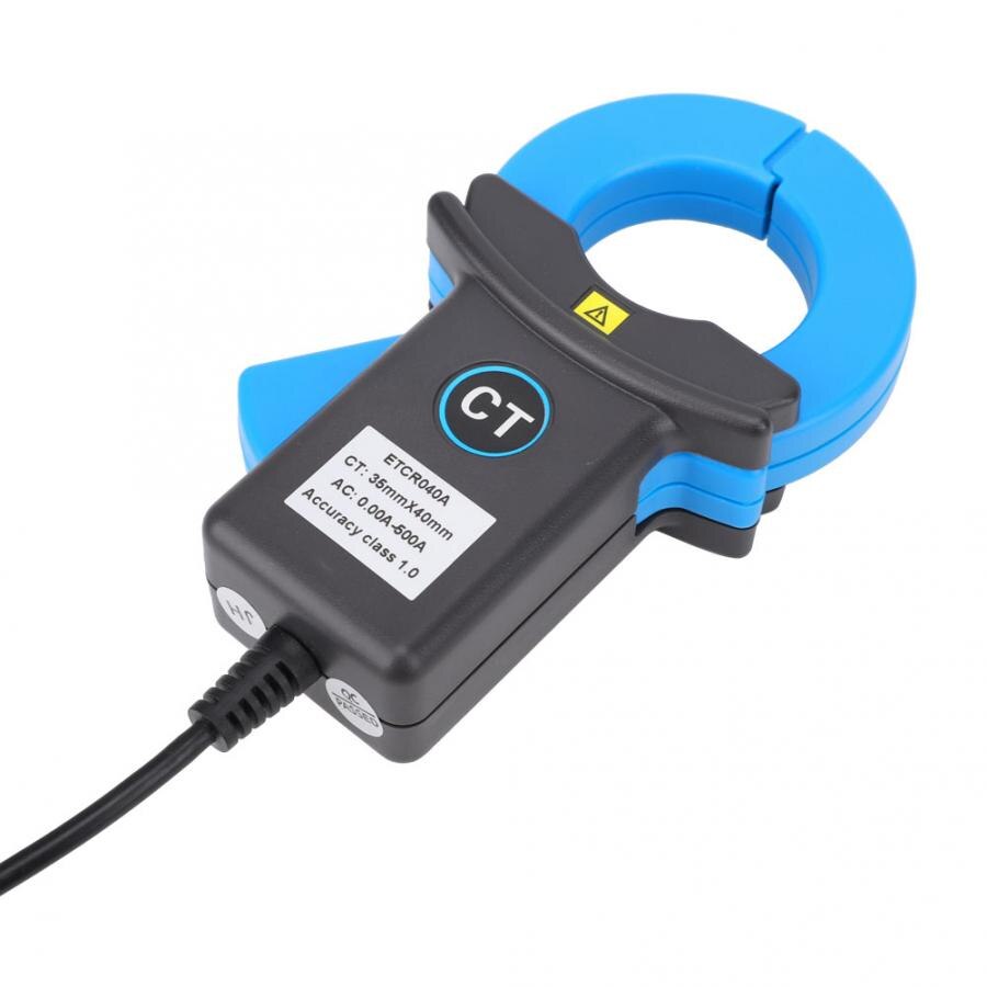 1 pcs Clamp Current Sensor Leakage Detection Electrical Industrial Measuring Instrument Blue BNC Plug