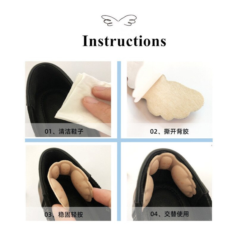 2 sztuk motyl pięty wkładki pięty buty naklejki na obcasy długość buta podpiętka pielęgnacja stóp anty ścieranie utrzymać na bieżąco podpiętka s