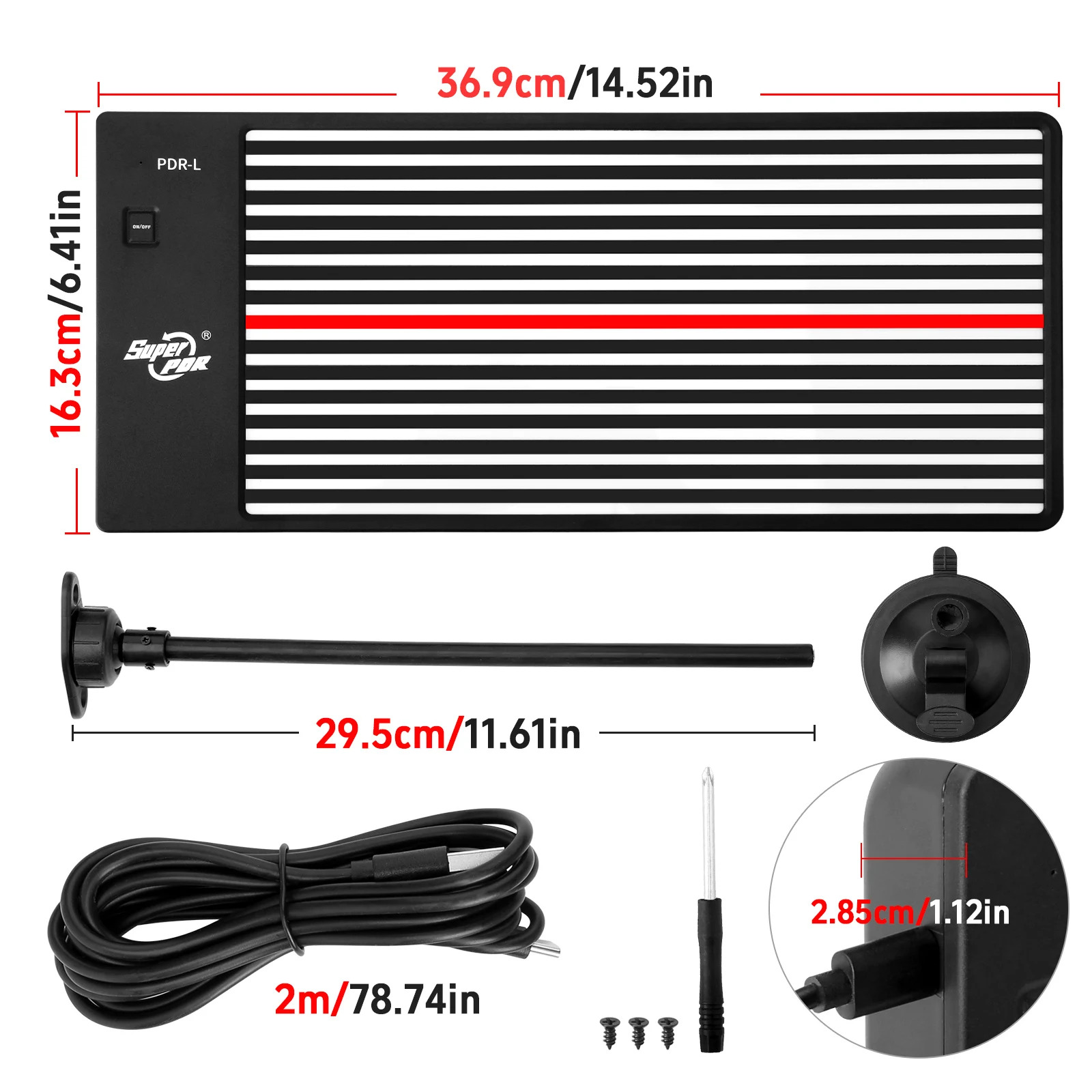 Reflector de abolladuras PDR, lámpara LED, tablero de línea, herramientas de reparación de abolladuras, Detector de abolladuras, uso para eliminar abolladuras de carrocería de coche