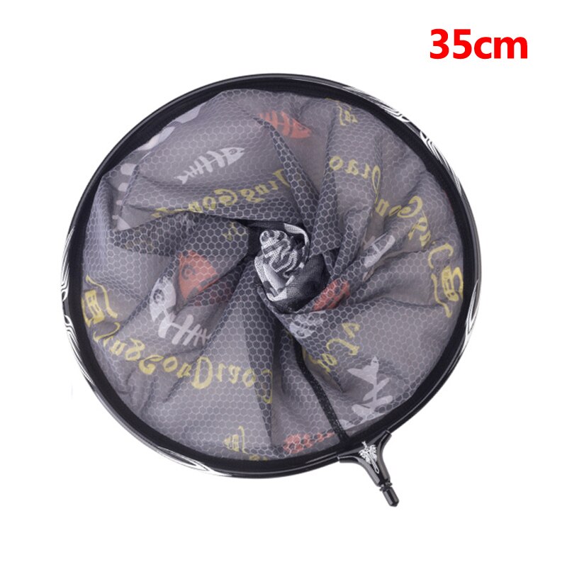 Filet de pêche télescopique pliable en carbone, 2.1M 3M, à longue poignée, équipement pour la pêche, X437B: 35m net Black