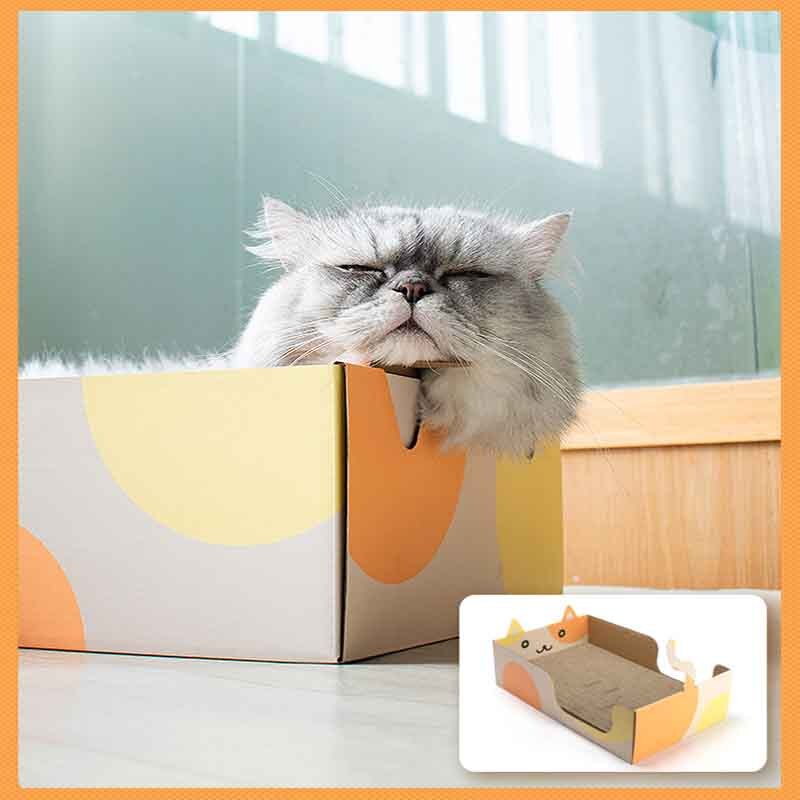 ZK30 Corrugated Paper Cats Scratch Board for Kitten Grinding Nails Interactive Protect Furniture Cat Toy Cat Scratcher Toy