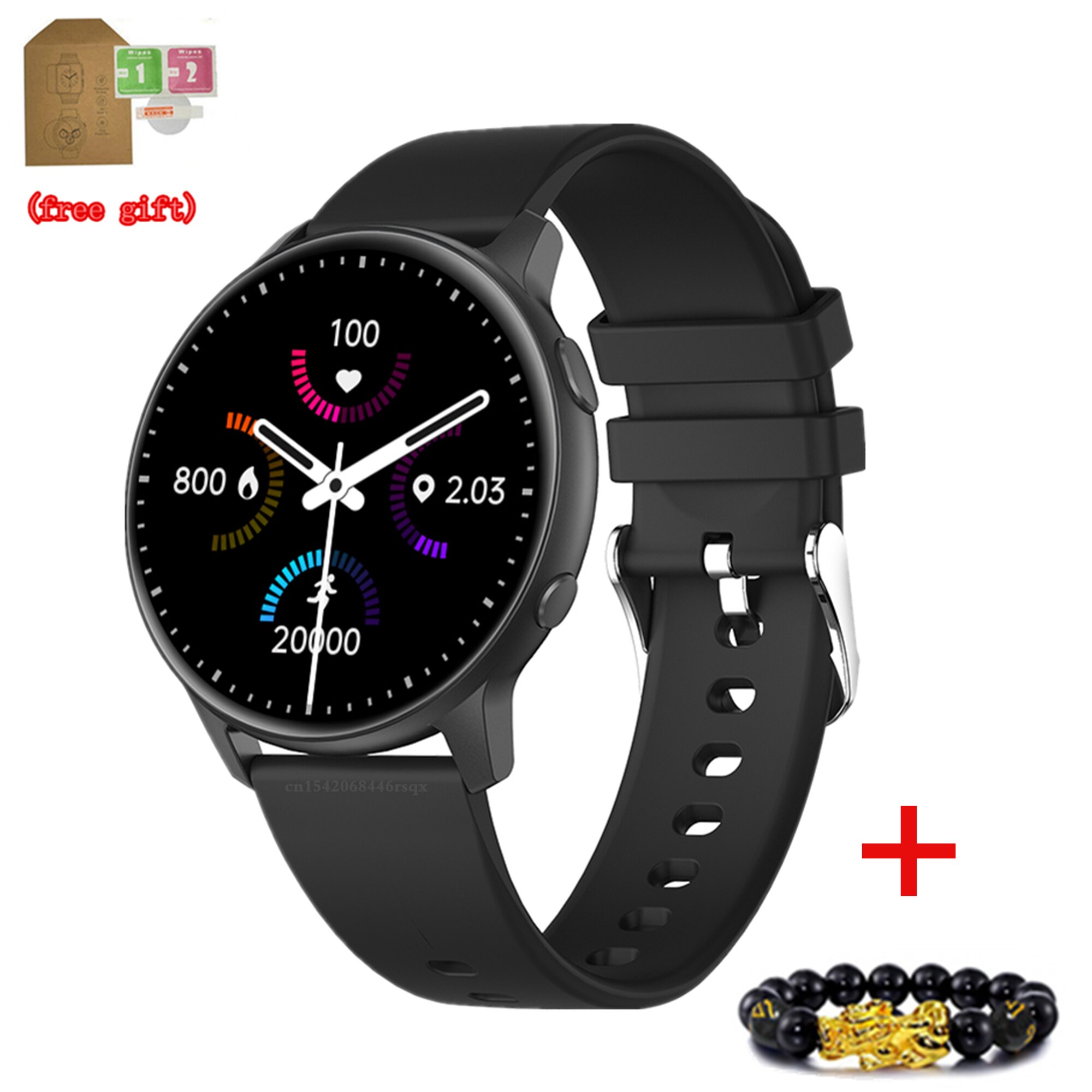 ZL02 Verbeterde ZL02 Plus Smart Horloge 100 + Wijzerplaat Hartslag Bloeddruk Bloed Zuurstof IP68 Waterdichte Pk MX1 android Ios: silica black