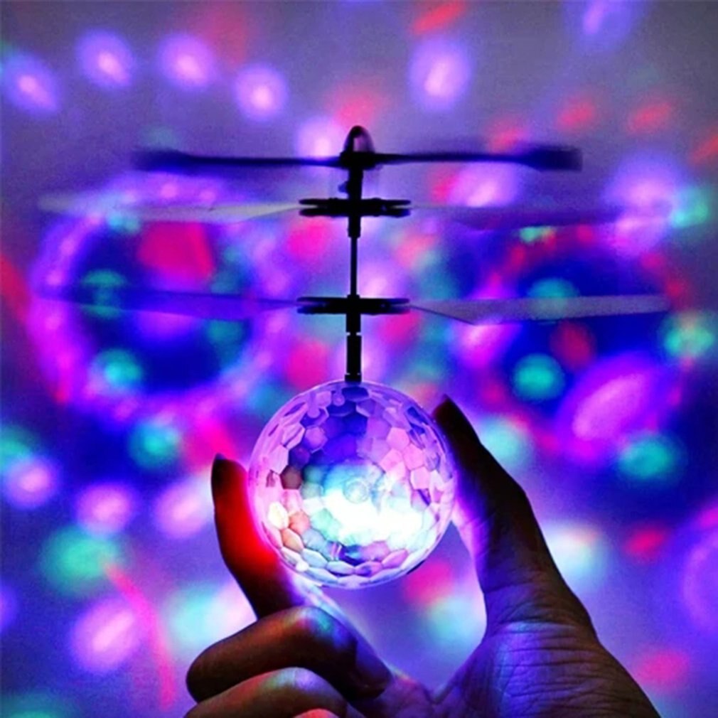 Colorful Suspension Ball Induction Aircraft Induction Aircraft Induction Crystal Ball Flying Ball Induction Floating Ball Toy