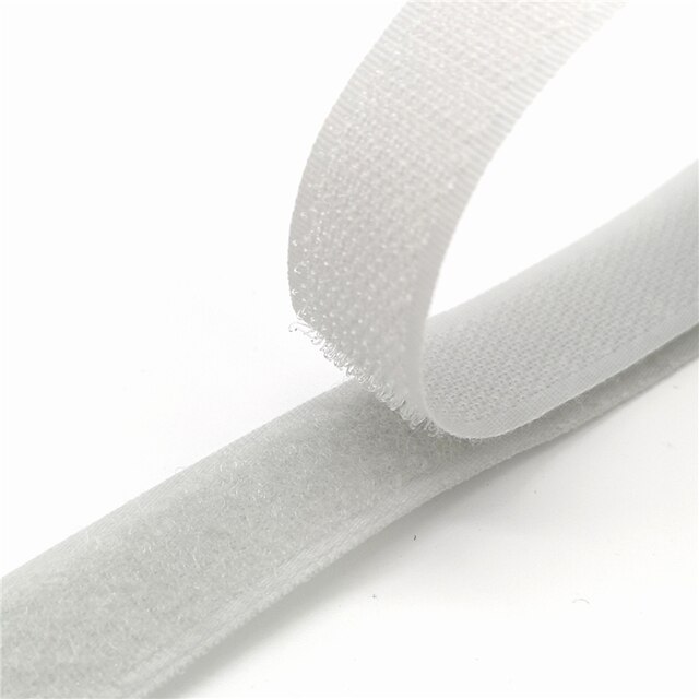 1 Pair Length 1 Meter Width 20 mm Color Hook Surface Hook and Loop Fastener Tape Without Glue Velcro Sewing Accessories: grey
