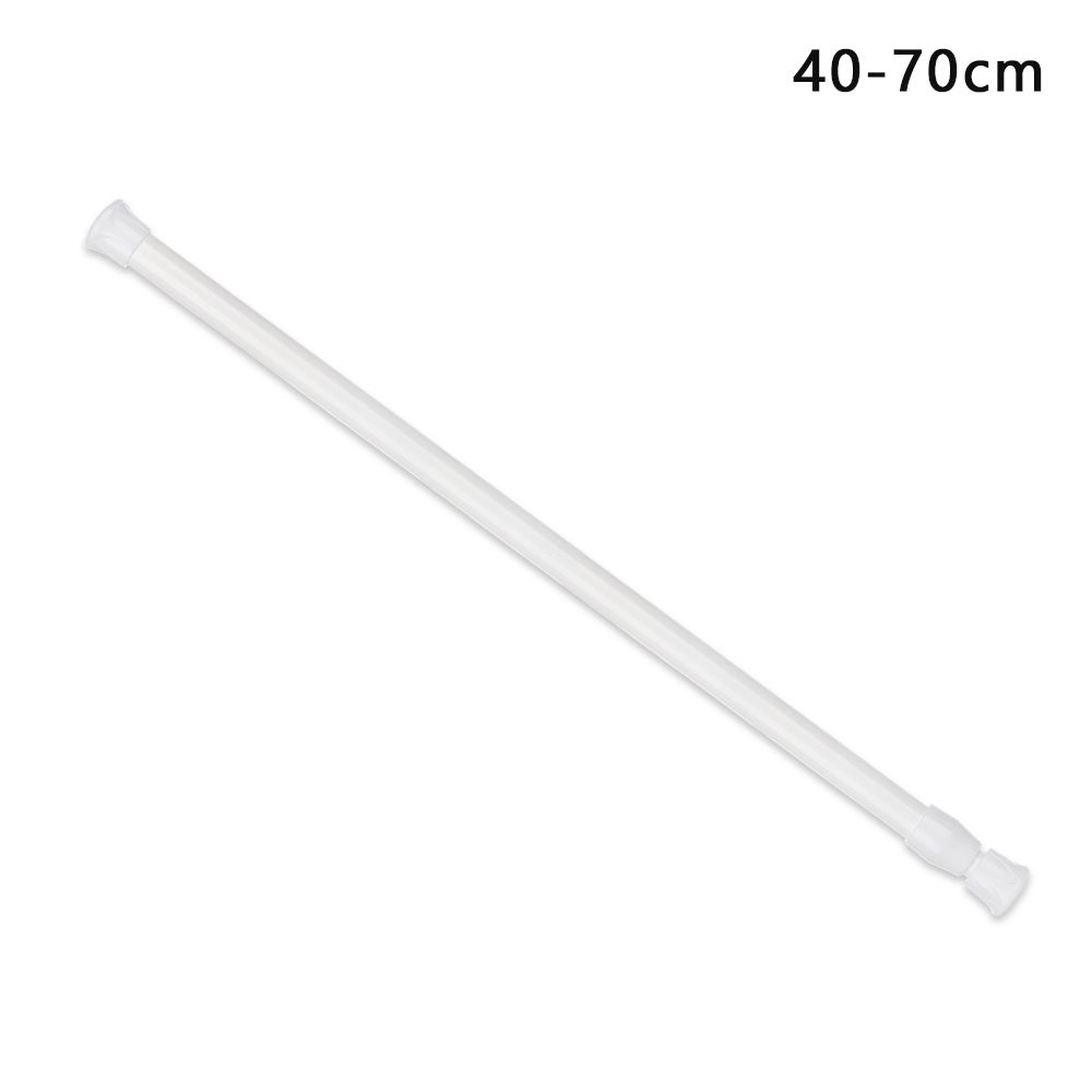 Multi Purpose Spring Load Durable Loaded Hanger Hanging Rods Bathroom Product Extendable Sticks Curtain Telescopic Pole: 40-70cm