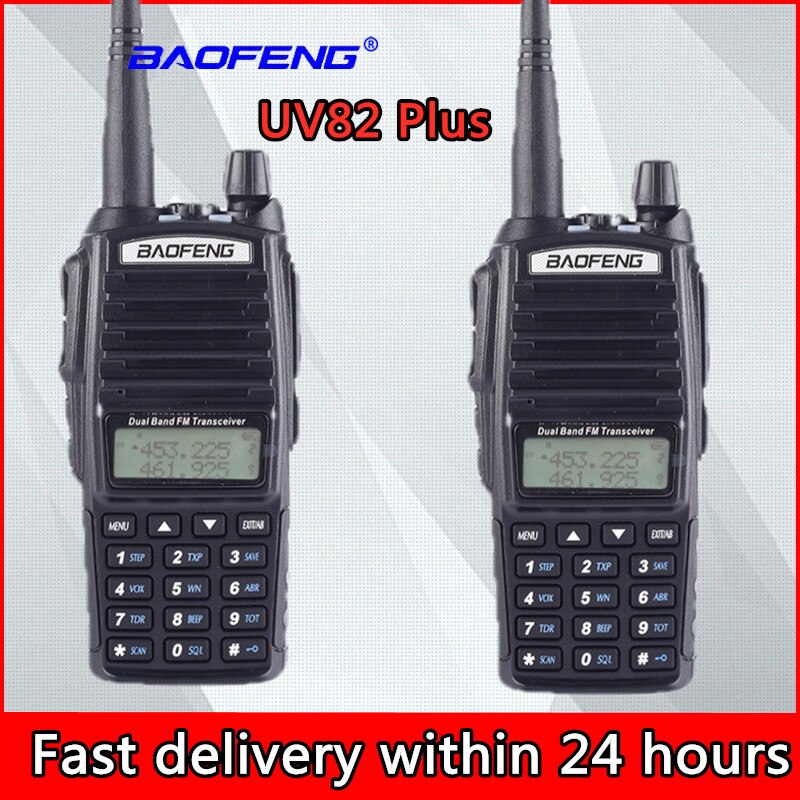 2 pièces Baofeng Ture 8 W UV-82 10KM longue portée puissant talkie-walkie voie Radio Amador 8 Watts émetteur-récepteur Portable CB Vhf/uhf deux