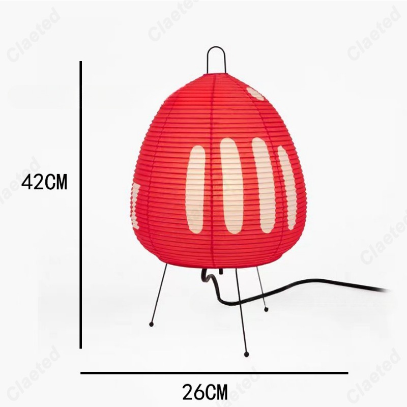 Og minimalistisk led-rispapirbordlampe retro boligindretning stue soveværelse spisestue atmosfære dekorativ belysning