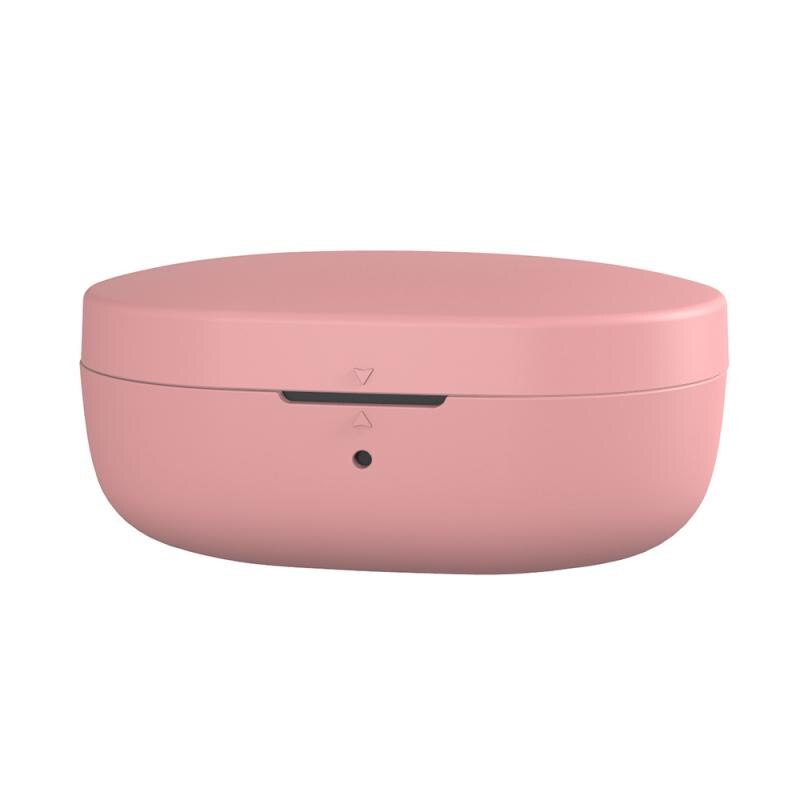 Silicone For Redmi Airdots Case Protective Cover With Hook For Xiaomi Mi Redmi AirDots 2 Cover Earphone Wireless Charging Box: Pink Light hole