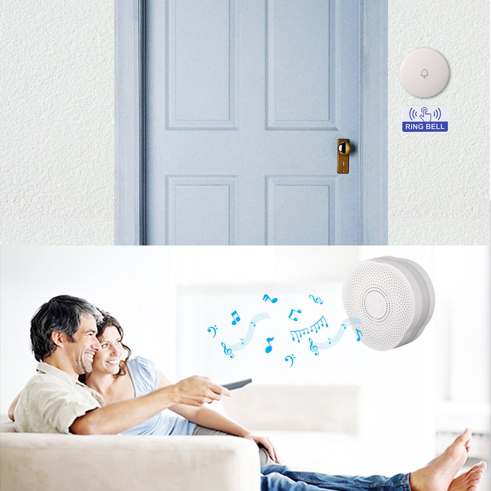 Gs-Dml Doorbell & Night Light Alarm System Built-In 4.0 Us Plug Support Door Contact/Pir Motion Sensor Voice Prompt