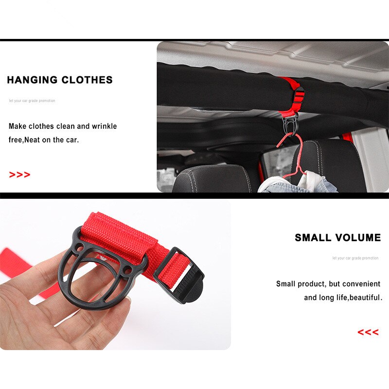 Sansour Car Coat Hanger for Jeep Gladiator JT + Car Coat Hook stand Accessories for Jeep Wrangler TJ JK JL 1997