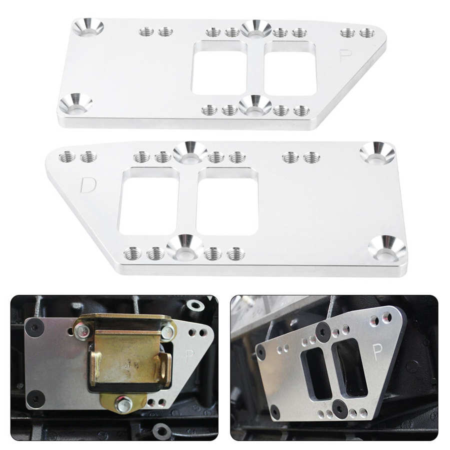 LS Engine Mounts Swap Kit Conversion Fit for Chevelle Camaro Engine Swap Kit Billet Aluminum Engine Swap Plates Car Accessory