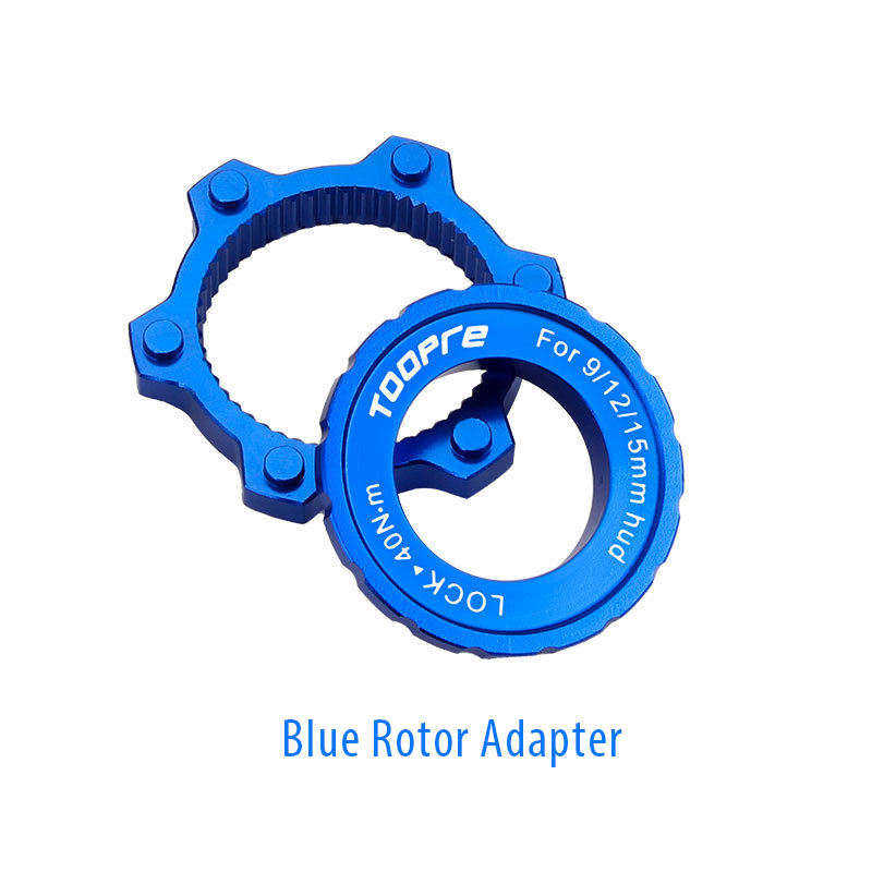 Bike Disc Brake Centerlock to 6-Bolt 6 Hole Rotor Adapter Wrench Spanner Bicycle 44mm Hub Center Lock Conversion Spacers: Yellow
