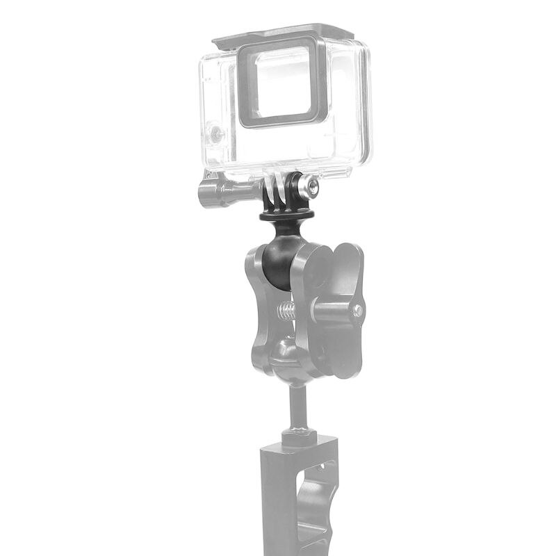 Draagbare 2.5Cm Diameter Rubberen Bal Hoofd Mount Statief Base Adapter Voor Gopro Hero 5/4/3 +/3/2/1 Sjcam Yi Sport Actie