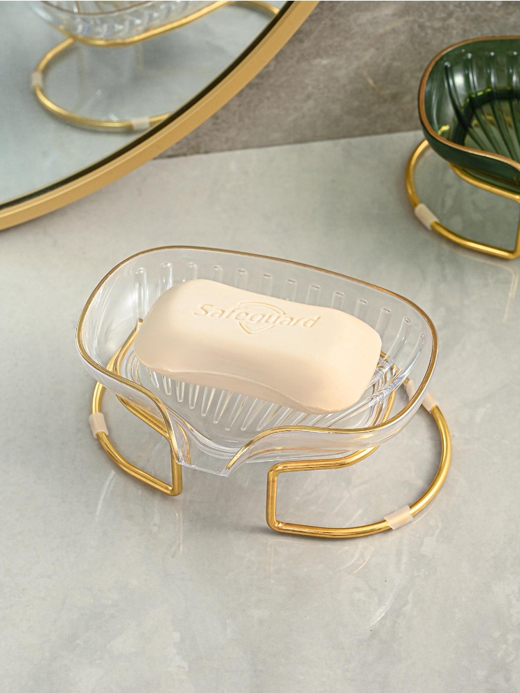 Schlecht Seifenschale Licht Luxus Wc Dusche Seifenhalter mit Ablauf Wasser Seife Lagerung fallen Tablett Container Badezimmer Spielereien