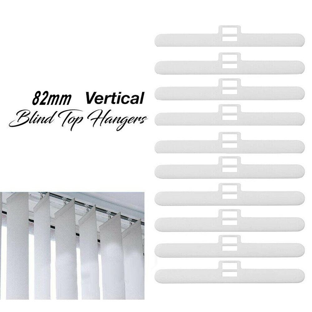 30Stck 89mm vertikale obere blind KleiderbüGel Lamellen Header Klinge Vorhang Zubehör KleiderbüGel Doppel See für Heimat Schlafzimmer Büro Vorhänge
