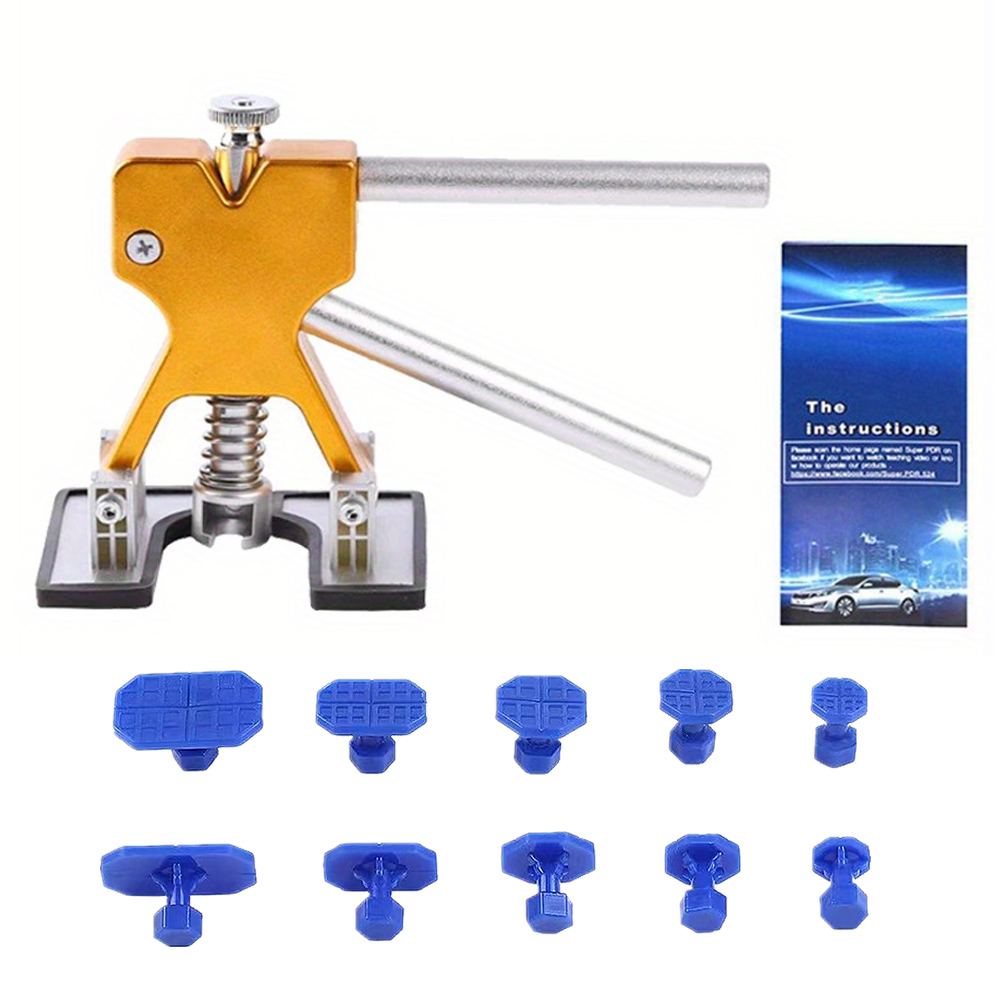 Extractor de abolladuras de coche sin pintura, eliminador de abolladuras de carrocería, Kit de reparación de ventosas, kits de herramientas de eliminación de abolladuras de coche, talleres de coche