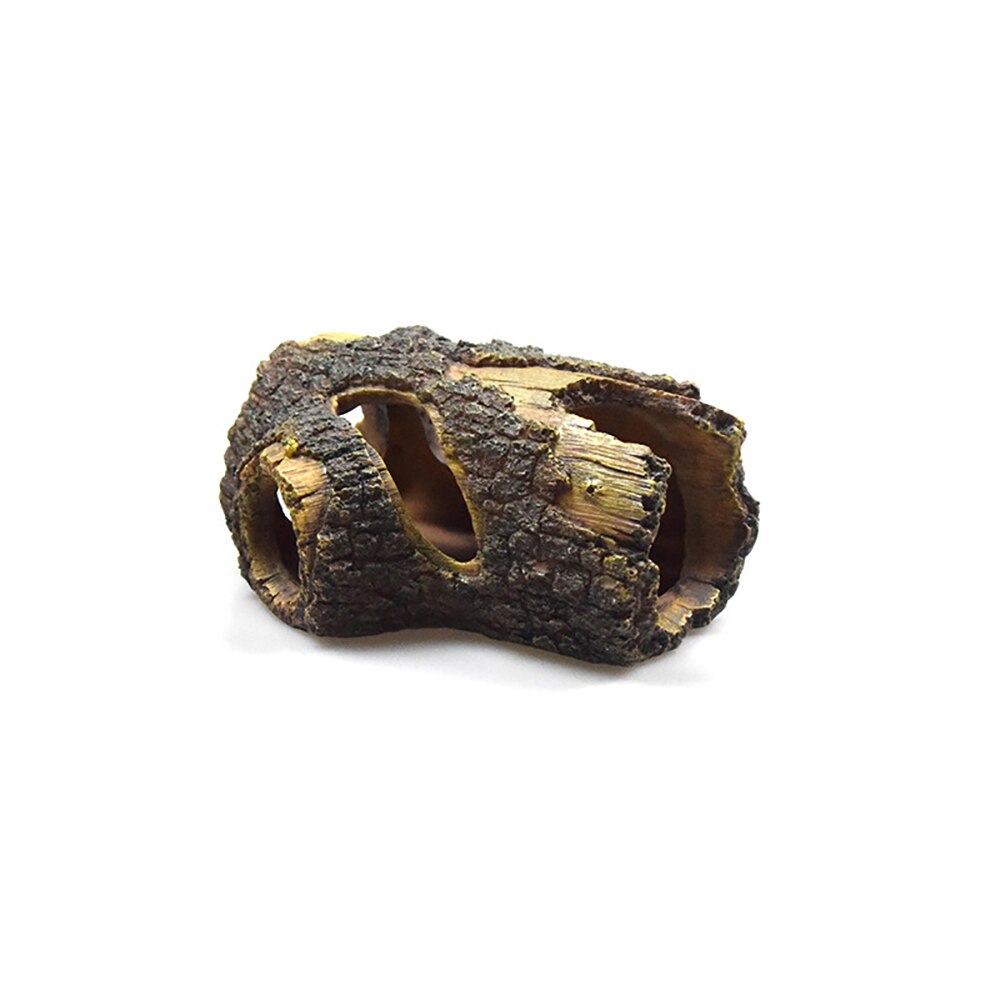 Rondin résine creux arbre tronc ornement Aquarium décoration bois maison Aquarium planque grottes décorations pour Betta