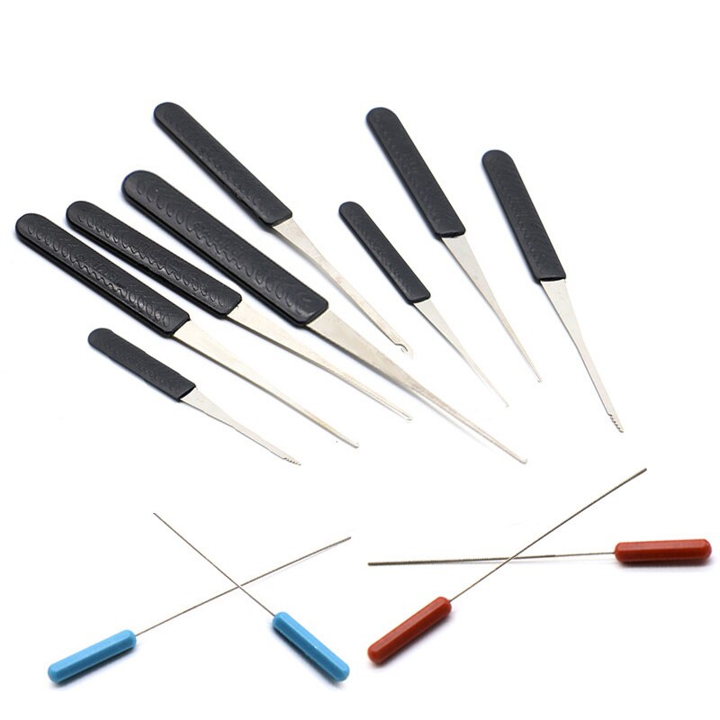 Locksmith Tool Transparent Visible Plunge Practice Padlock Lock with Broken Key Delete Hook Lock Extract Settings