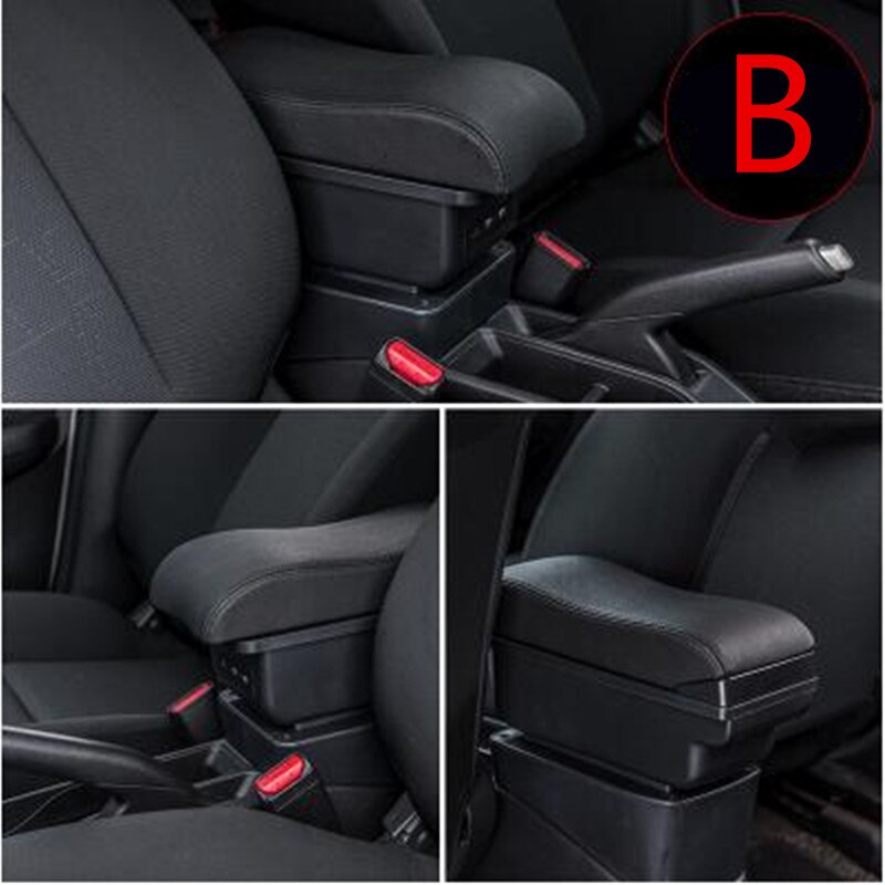 For MG ZS Armrest box: B black black line