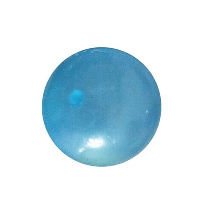 1pc morsomme klebrig veggball dekompresjon leketøy lysende kaste klebrig mål ball 6cm klemme ball sakte stigende stressavlastningsleketøy: En