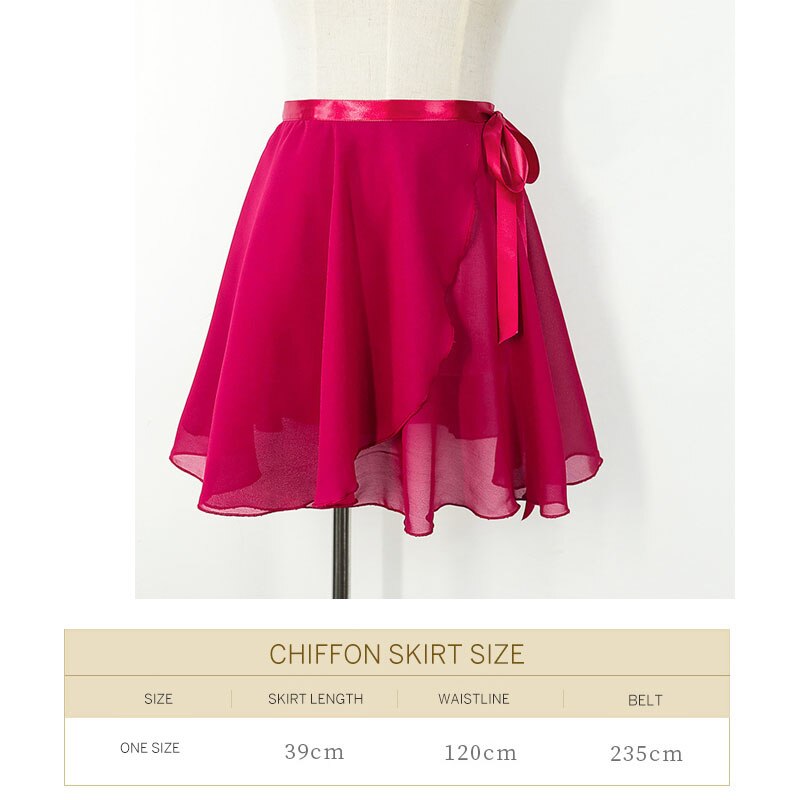 Adult Ballet Dance Practice Clothes Half-Length Sand Dress Chiffon Long Skirt Big Swing Dance Dress Ballet Dance Skirt Costume: red