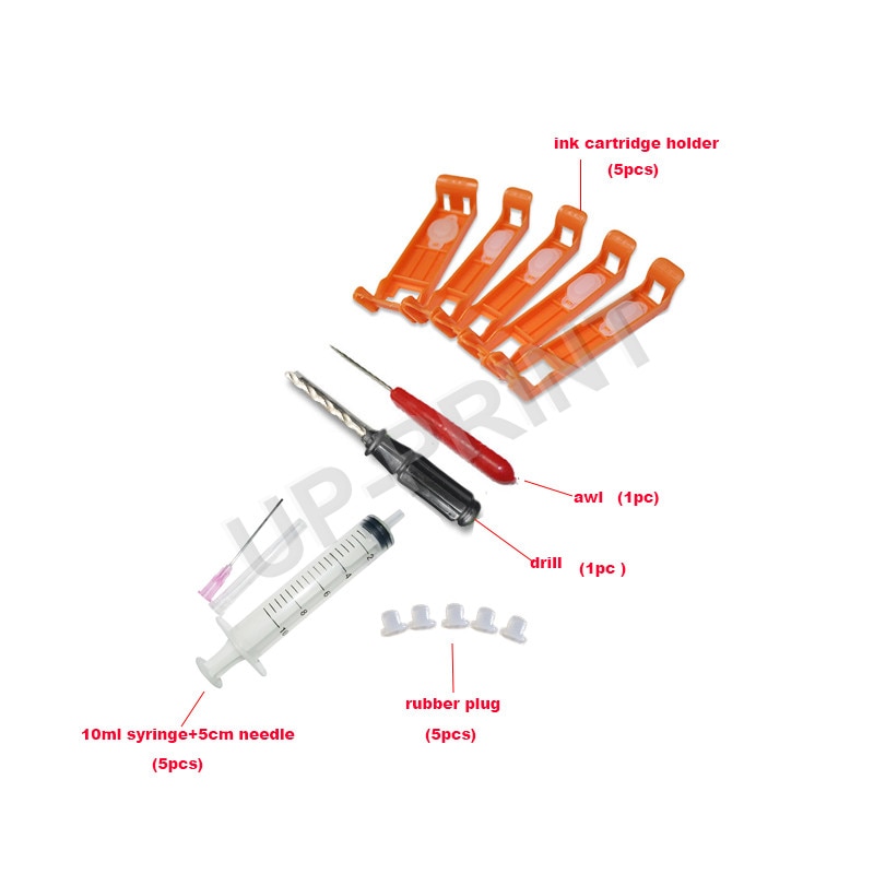 CISSPLAZA 5 farben PGI580 CLI-581compatible für Für CANON TS6150 TS6151 TS6250 TS6251 Echtem Tinte Patrone Refill-Tool Kit 5C