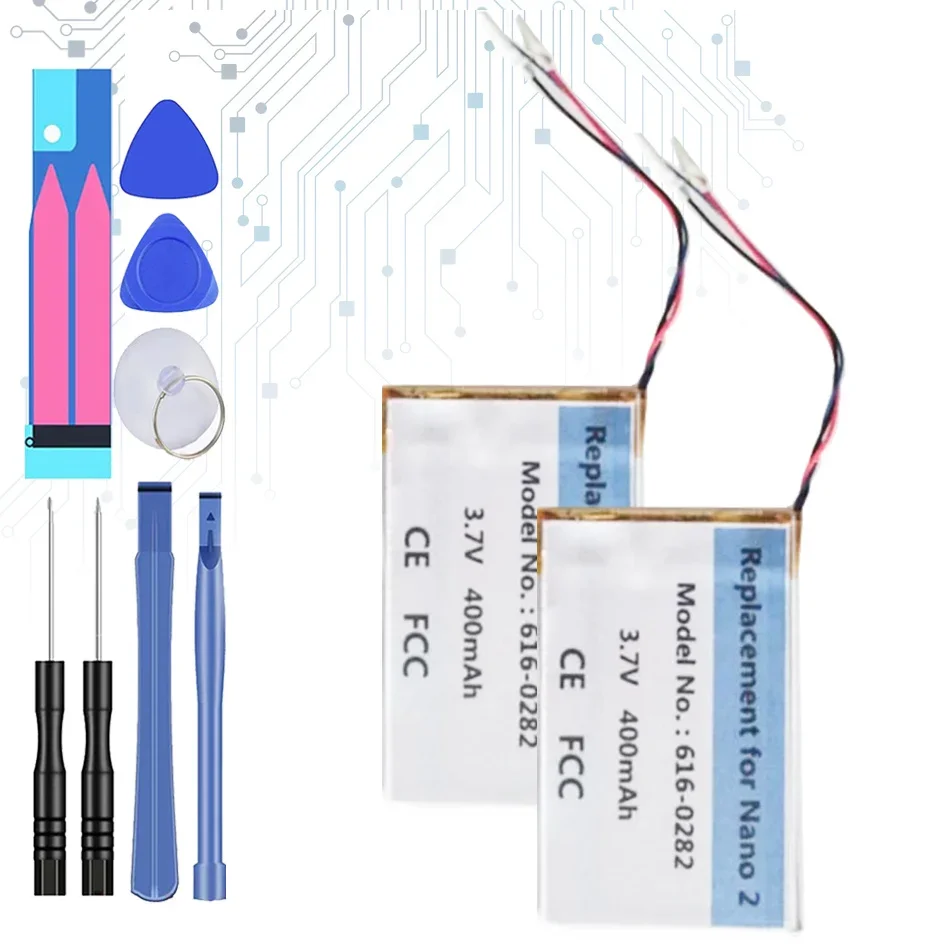 Nano 2 nano 3 nano 4 nano 5 nano 6 nano 7 udskiftningsbatteri til apple ipod nano 3 3rd 3th 3 gen 4th 5th 6th 7th mp3 batteri