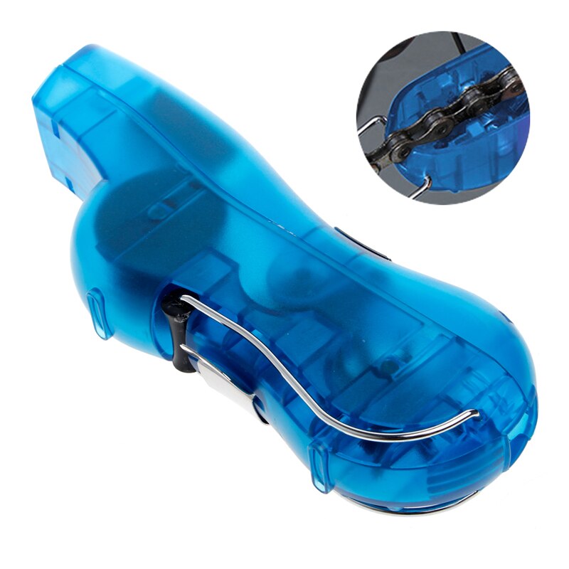 Fiets met vering, kettingreiniger, schoonmaakmiddel voor fietsen, wasmiddel