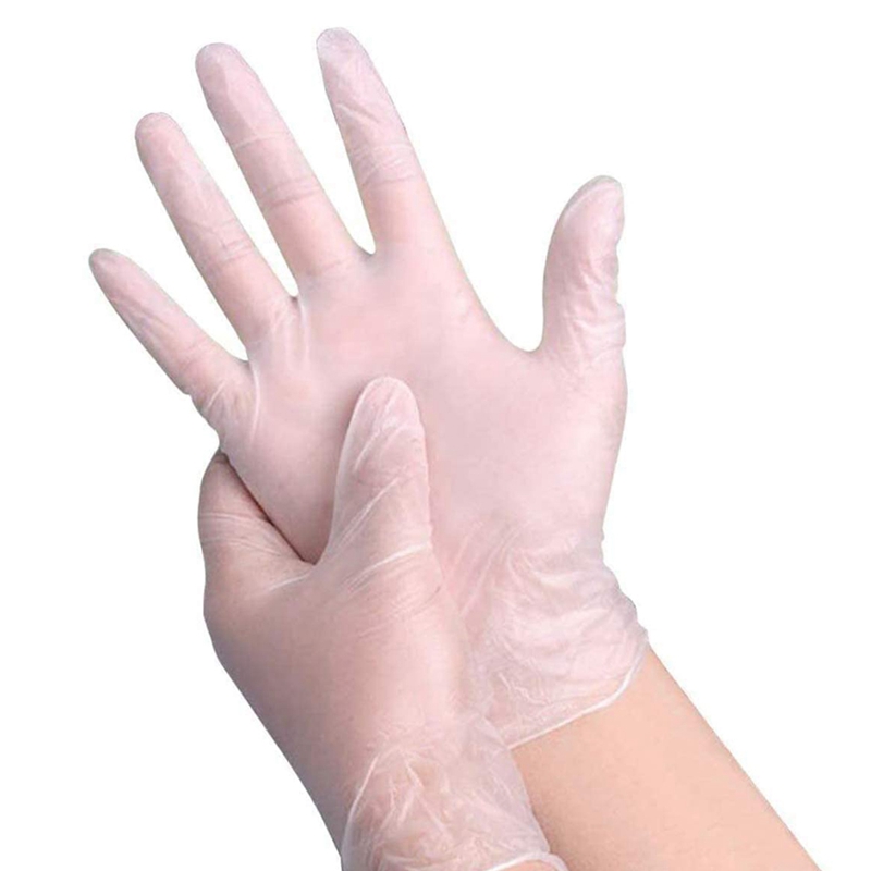 100 unids/set de limpieza del hogar, guantes desechables de mecánico, guantes blancos de nitrilo para manicura de laboratorio, guantes antiestáticos