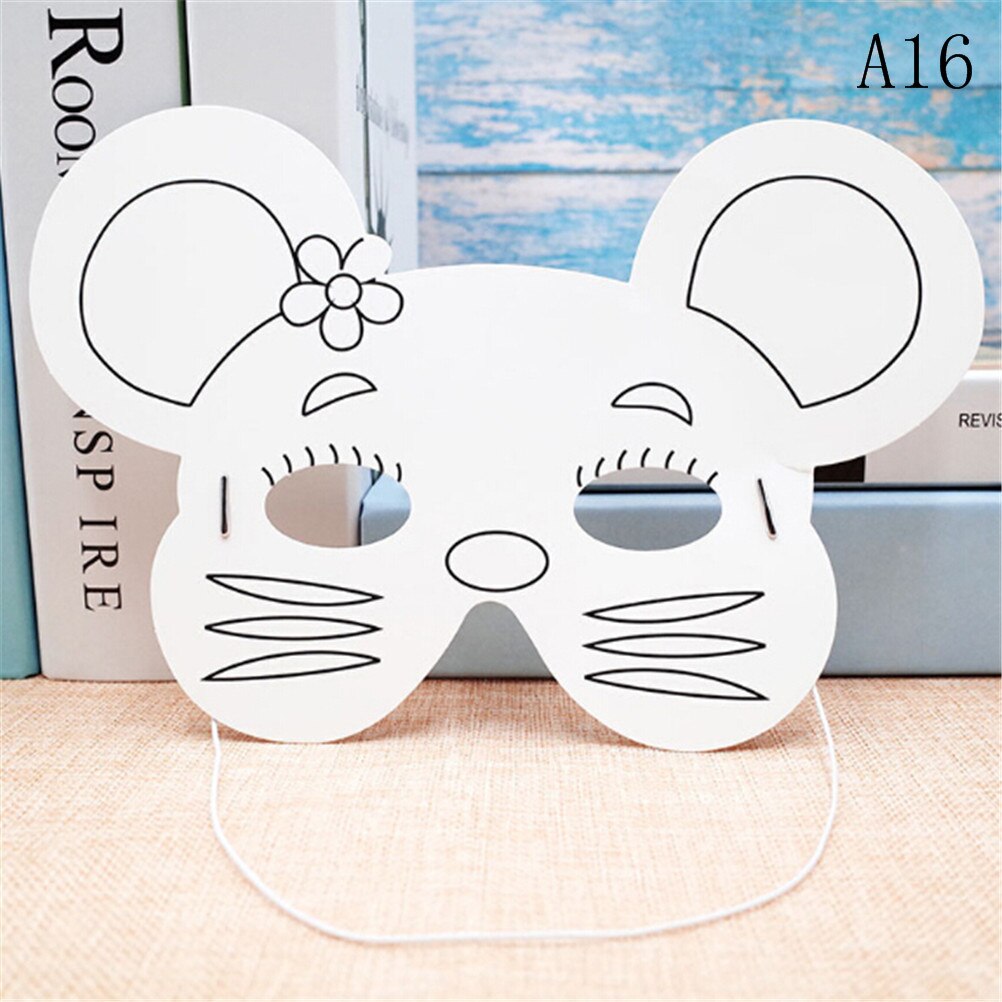 Cartoon Animal Painting Mask Kindergarten Preschool Graffiti Art Crafts Toys Color Drawing Toys for Children Kids: 16